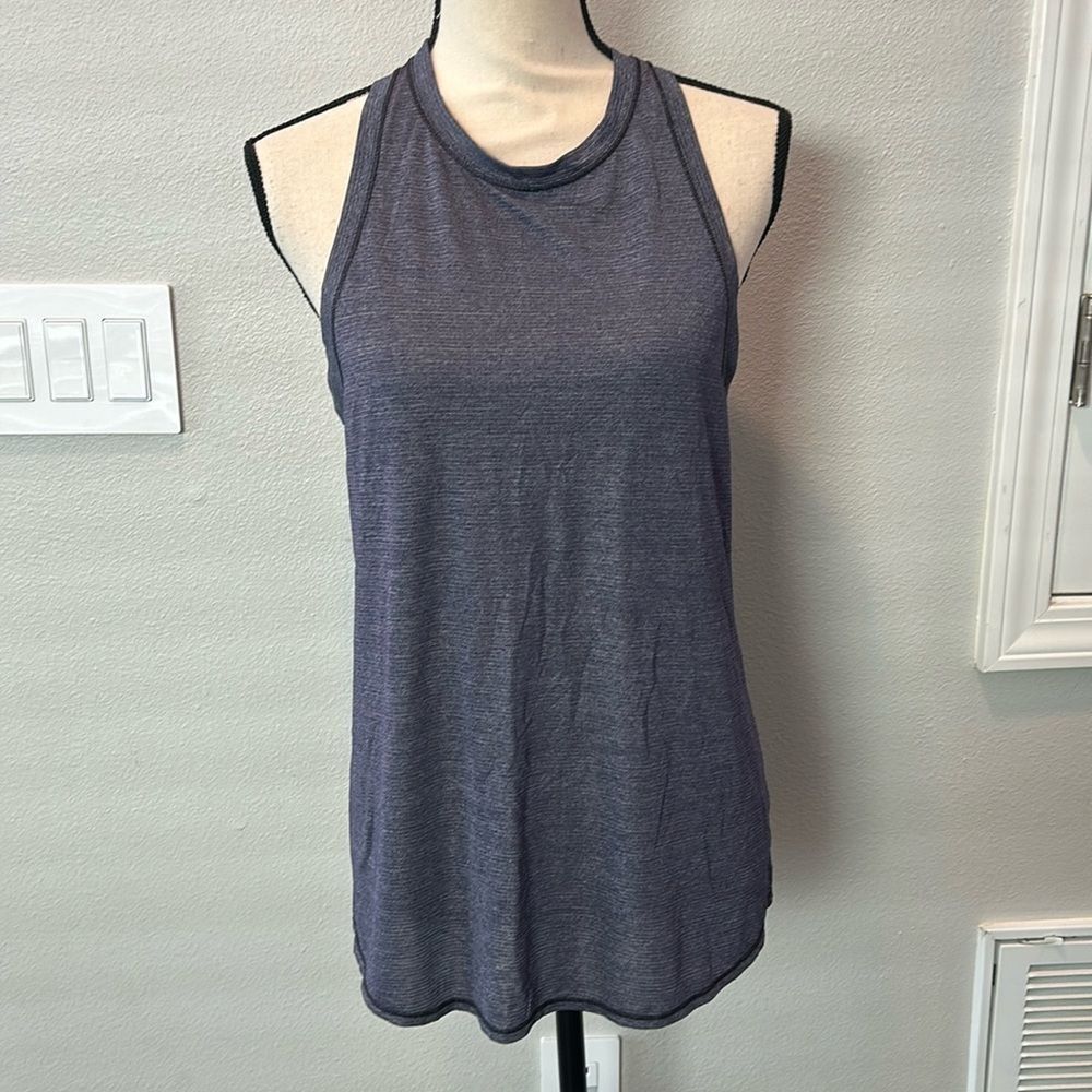 Lululemon Cool Racerback Blue Tank Top Size 8